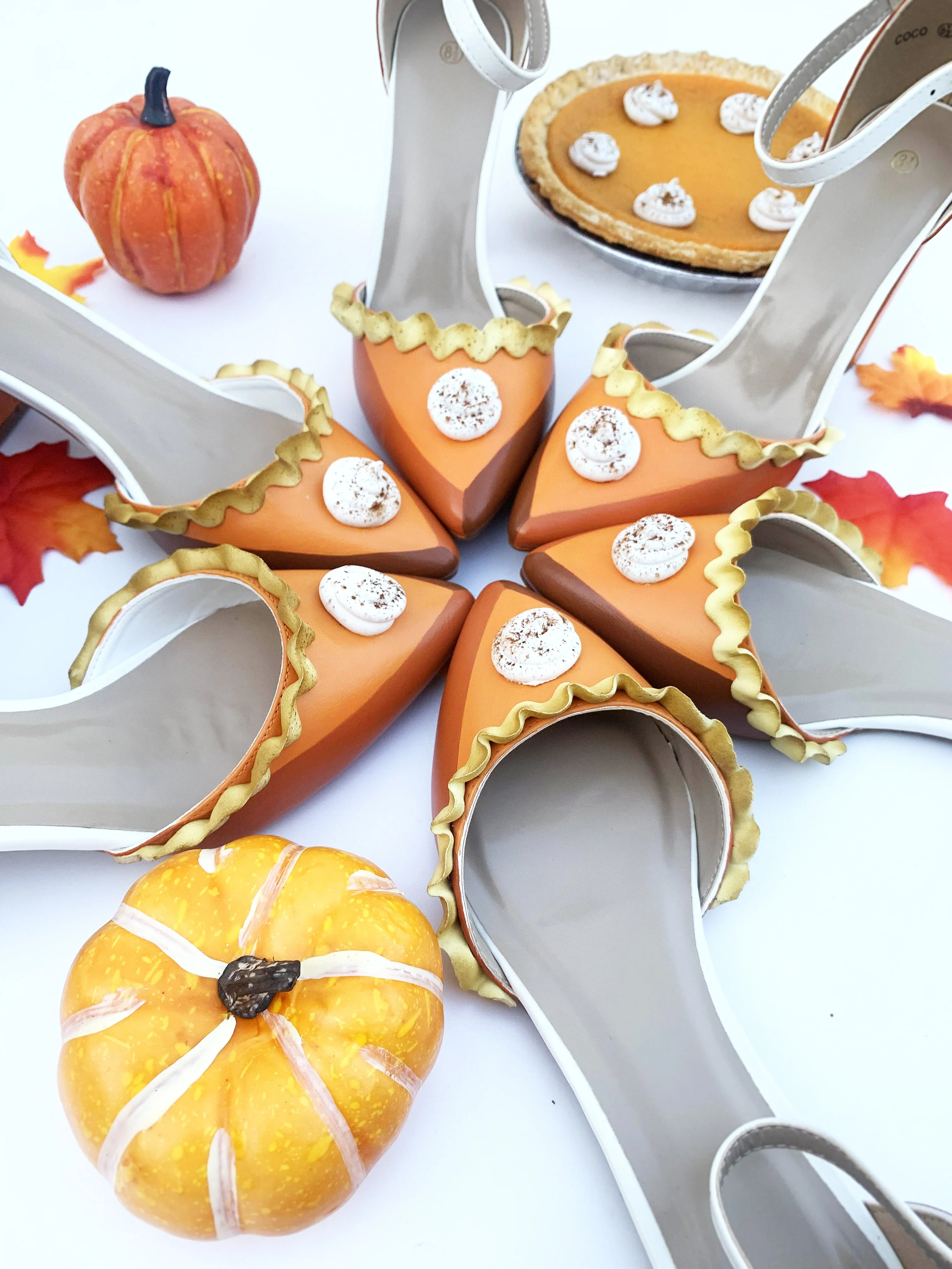 Baked and Ready Limited Edition Pumpkin Pie Flats Sz 8.5 - Image 4