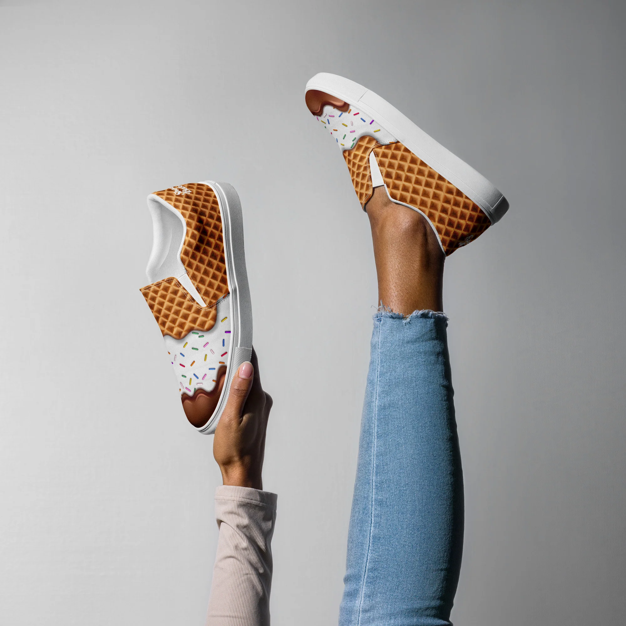 Vanilla Ice Cream Women’s slip-ons - Image 3