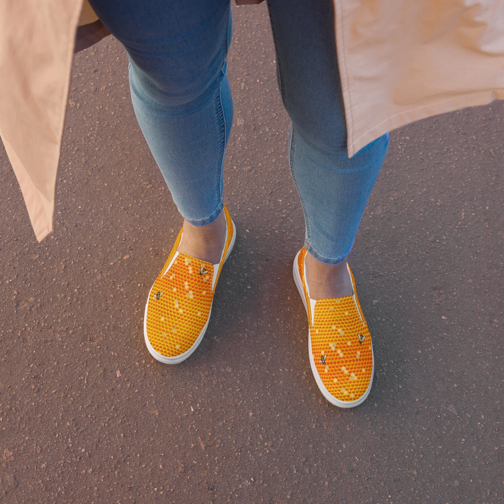 Honey Comb Slip-On Shoes - Image 2